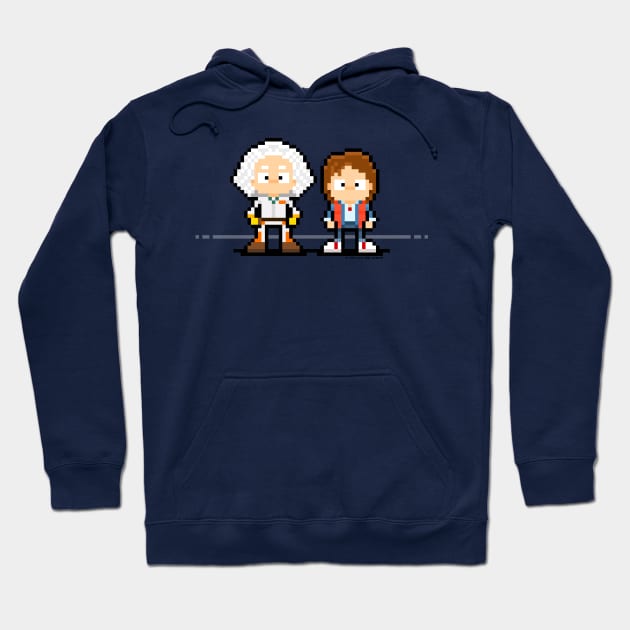 Doc and Marty in 8bit Hoodie by The_Oluk